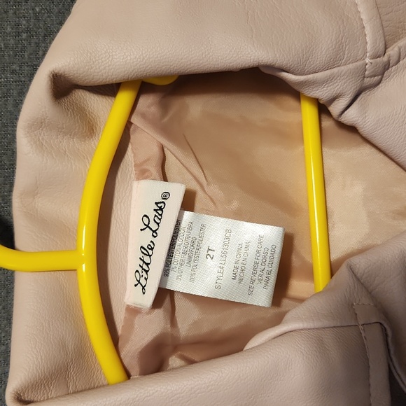 Pink Pleather Little Lass Jacket - Picture 2 of 3